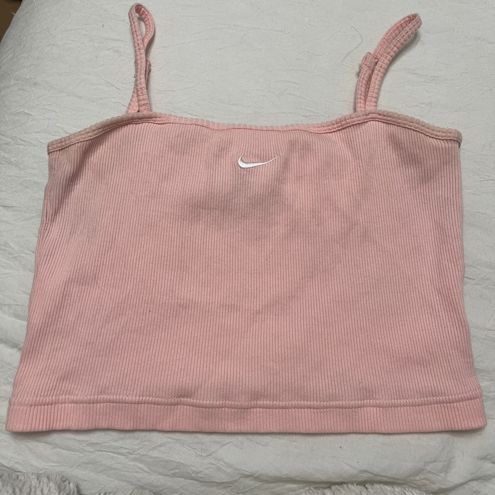 Nike Women's Soft Pink Ribbed Camisole